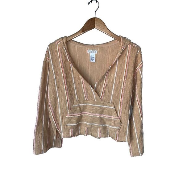 L Space Paradise Sunrise Stripe Print Hooded Pullover - Picture 4 of 10